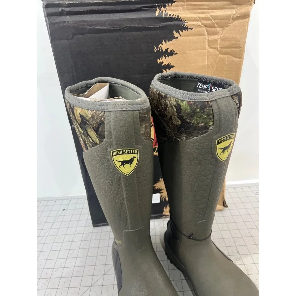 Irish Setter MudTrek 17” Uninsulated Waterproof Hunting Boots Men’s Sz. 9 Mossy - Picture 2 of 10